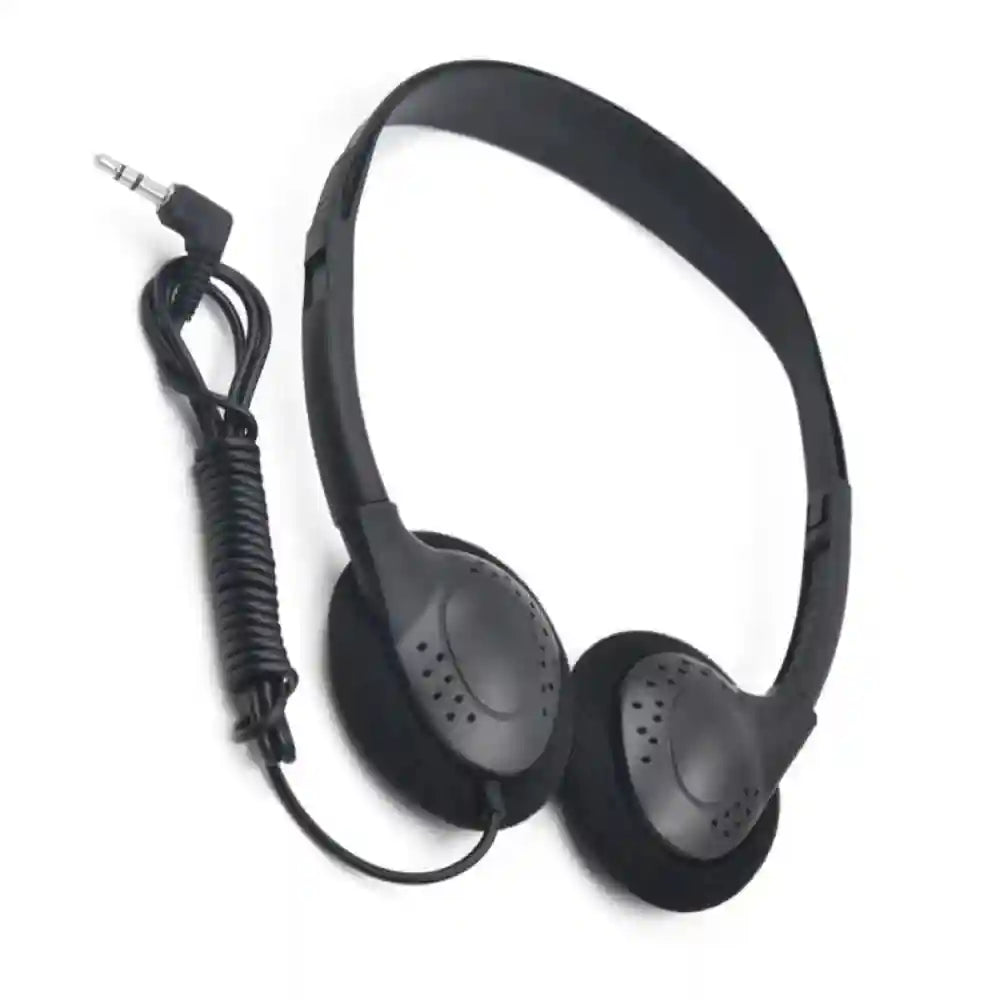 Wired Over-Ear Headphones with Microphone - 3.5mm Stereo Black black Tidesmit