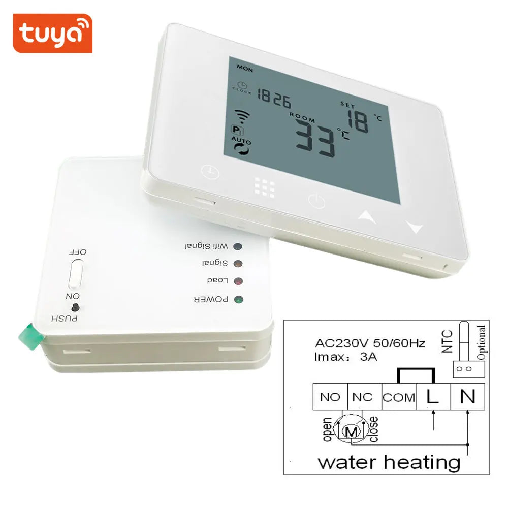 Wireless WIFI RF Thermostat 6 Sub-Chamber Hub Controller Central for Heat Mat/Underfloor Heating/Thermostatic Valves/Gas Boiler