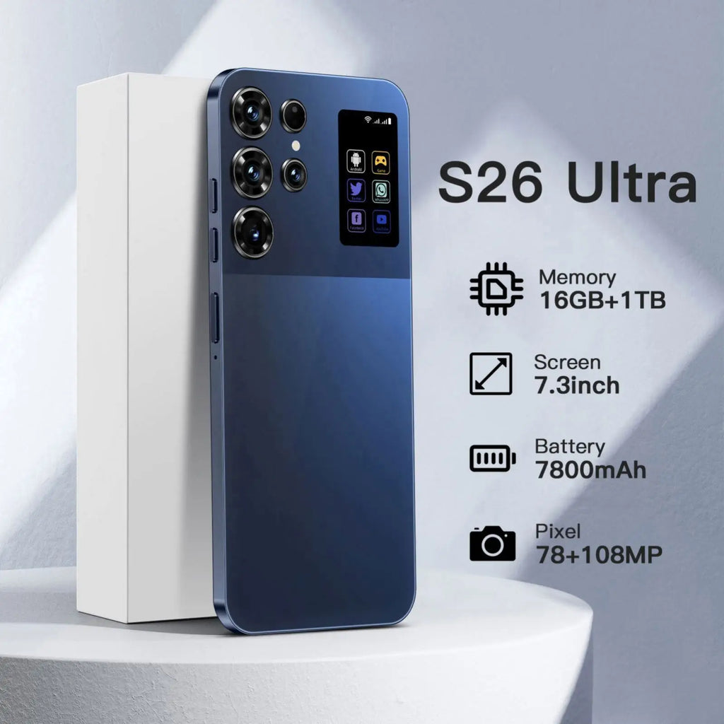 S26 Ultra 1TB 5G smartphone with 7 inch display and Android 14 for high performance mobile gaming, gallery view 4