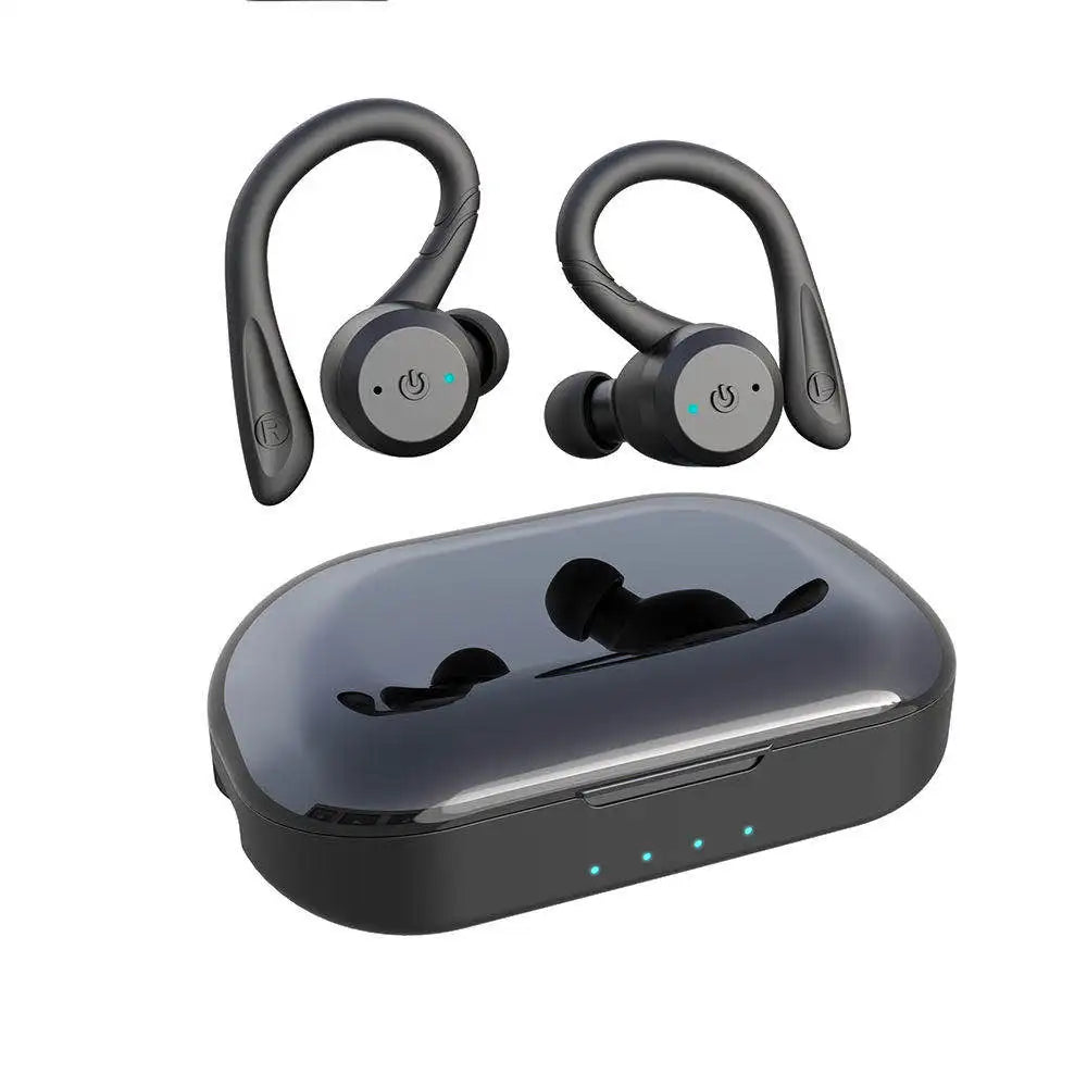 IPX7 Waterproof TWS Earbuds Wireless 5.0 Blue Tooth HiFi 3D Stereo Sound Noise Canceling Mic Charging Box LED Battery JL Tidesmit