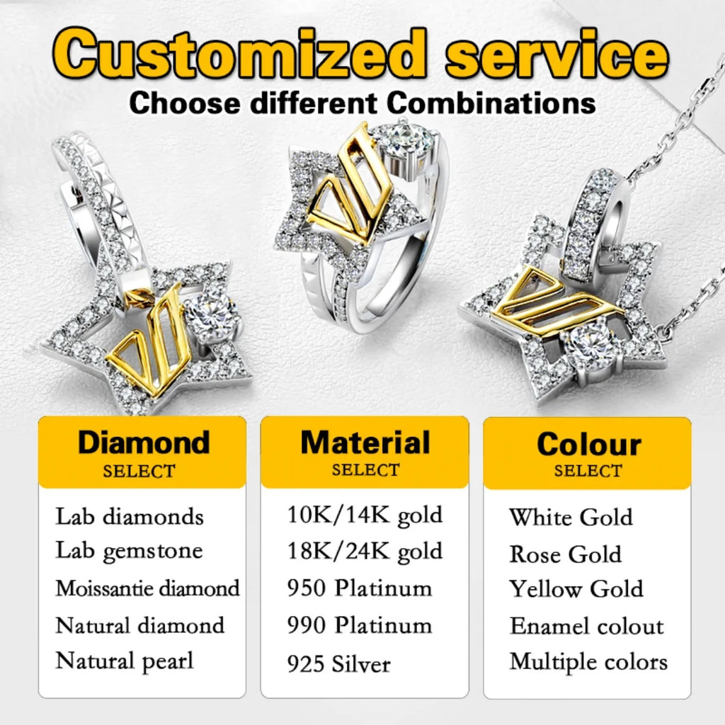 Fine Jewelry 18k 14k 10k  Gold Chain Pendant Necklaces 1 2 3 Carat Pear Cut  Lab Diamond Necklace VVS D CVD Diamond Necklace Set