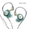 Wired In-Ear Monitors | Noise Cancelling Bass Earbuds | Tidesmit Cyan MIC China Mainland Tidesmit