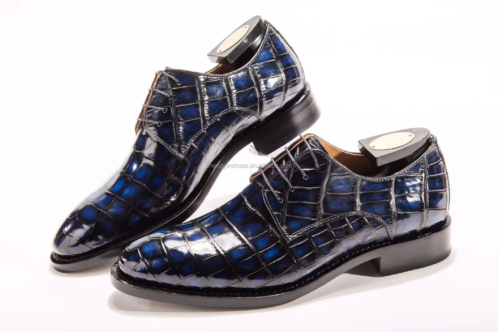 Goodyear Party Formal Shoes Men Pure Alligator Leather Top Quality Wedding Shoes for Men Crocodile Skin Luxury Men's Dress Shoes