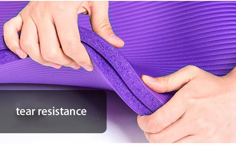 185*90CM Thickened Yoga Mat NBR Waterproof High Density Rebound Yoga Mat Home Gym Non-Slip Mat for Fitnes Pilates Gymnastics