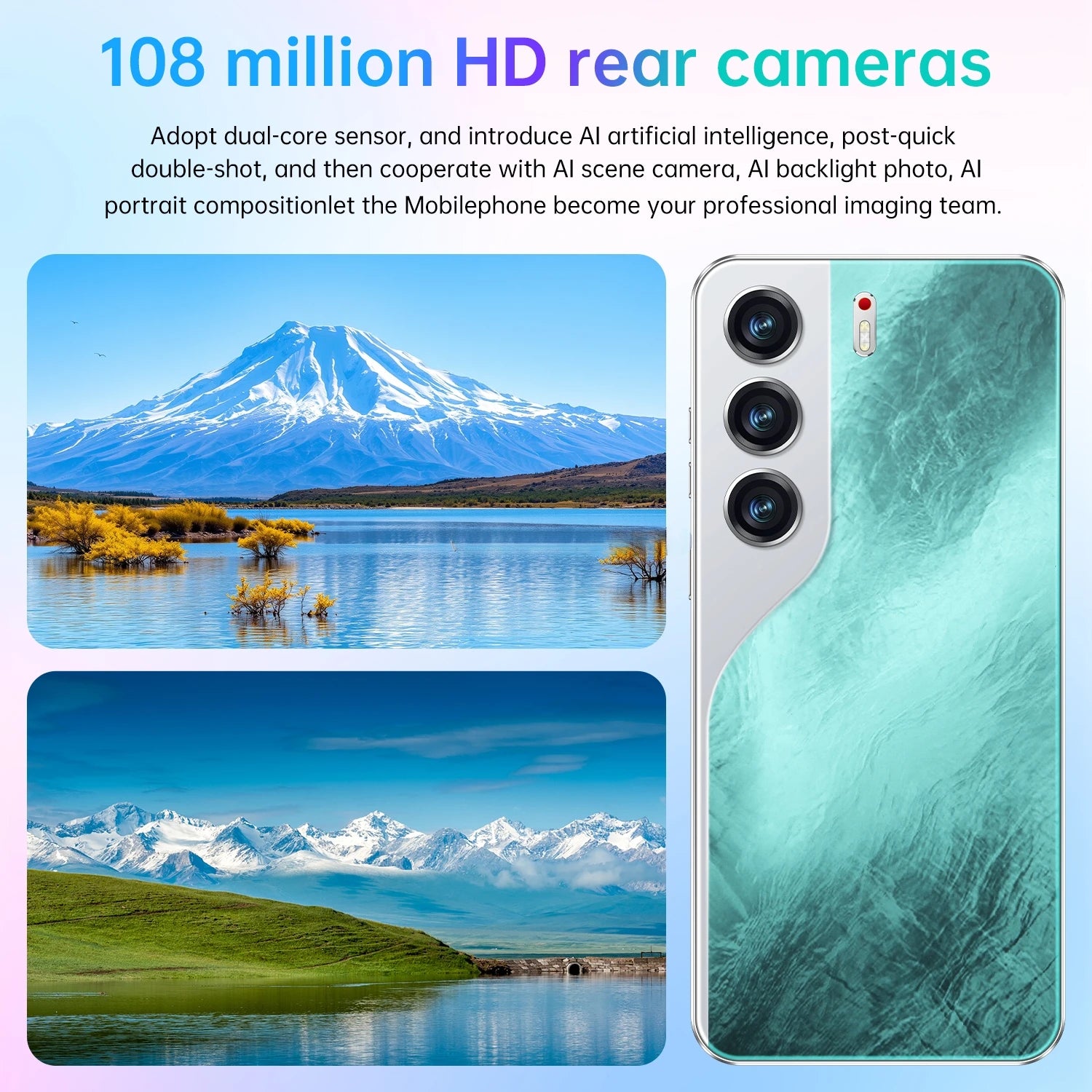 Techno C40 Pro 5G smartphone with 108MP camera, 16GB RAM, and 1TB storage, featuring Snapdragon DecaCore processor.