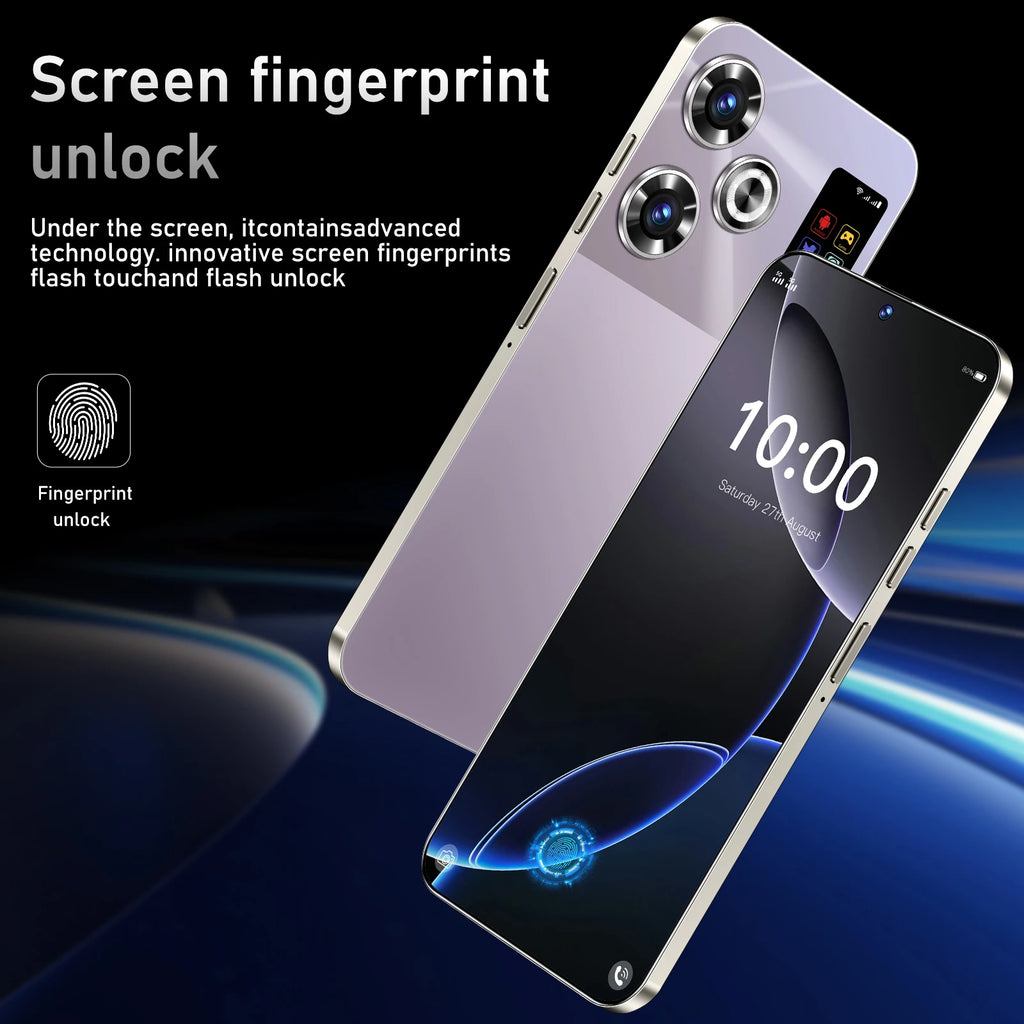 5G Android 14 Smartphone 7.3-Inch 108MP 1TB Storage Gray Tidesmit