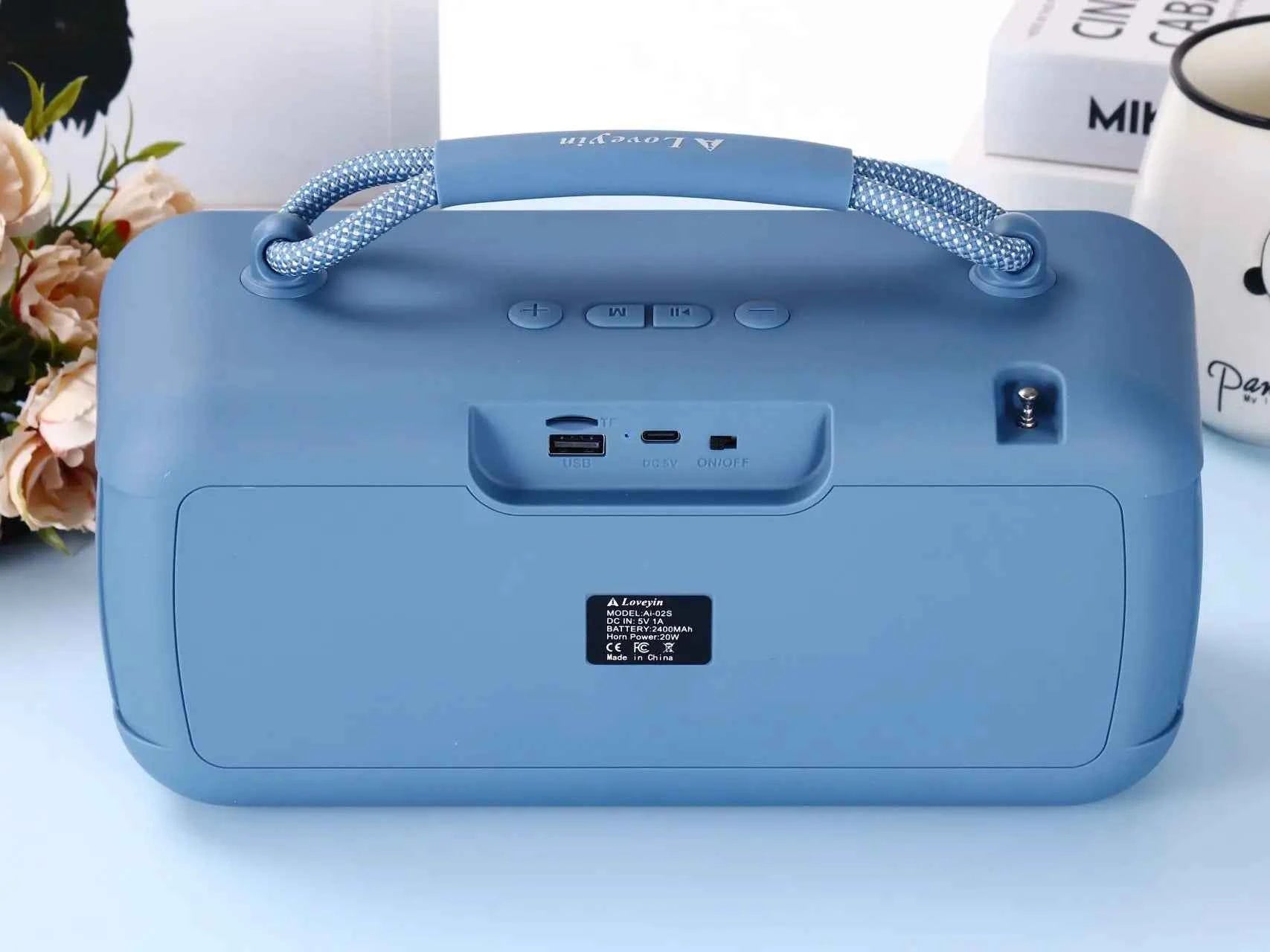 20W Boombox Portable Outdoor Speakers Wireless Music Player Subwoofer Home Gift Boss Speaker With FM Radio Blue-tooth OEM Solar My Store