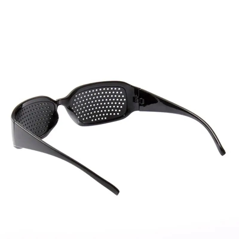 Pinhole Glasses for Natural Vision Training - Durable Black Frame Tidesmit