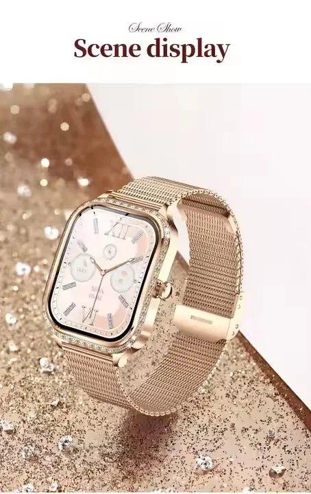 Fashion Smart Watch MK88 Fitness Tracker 1.75inch TFT Display IP68 Waterproof 220mAh Android Relojes Smartwatch 2025 for Ladies - Tidesmit