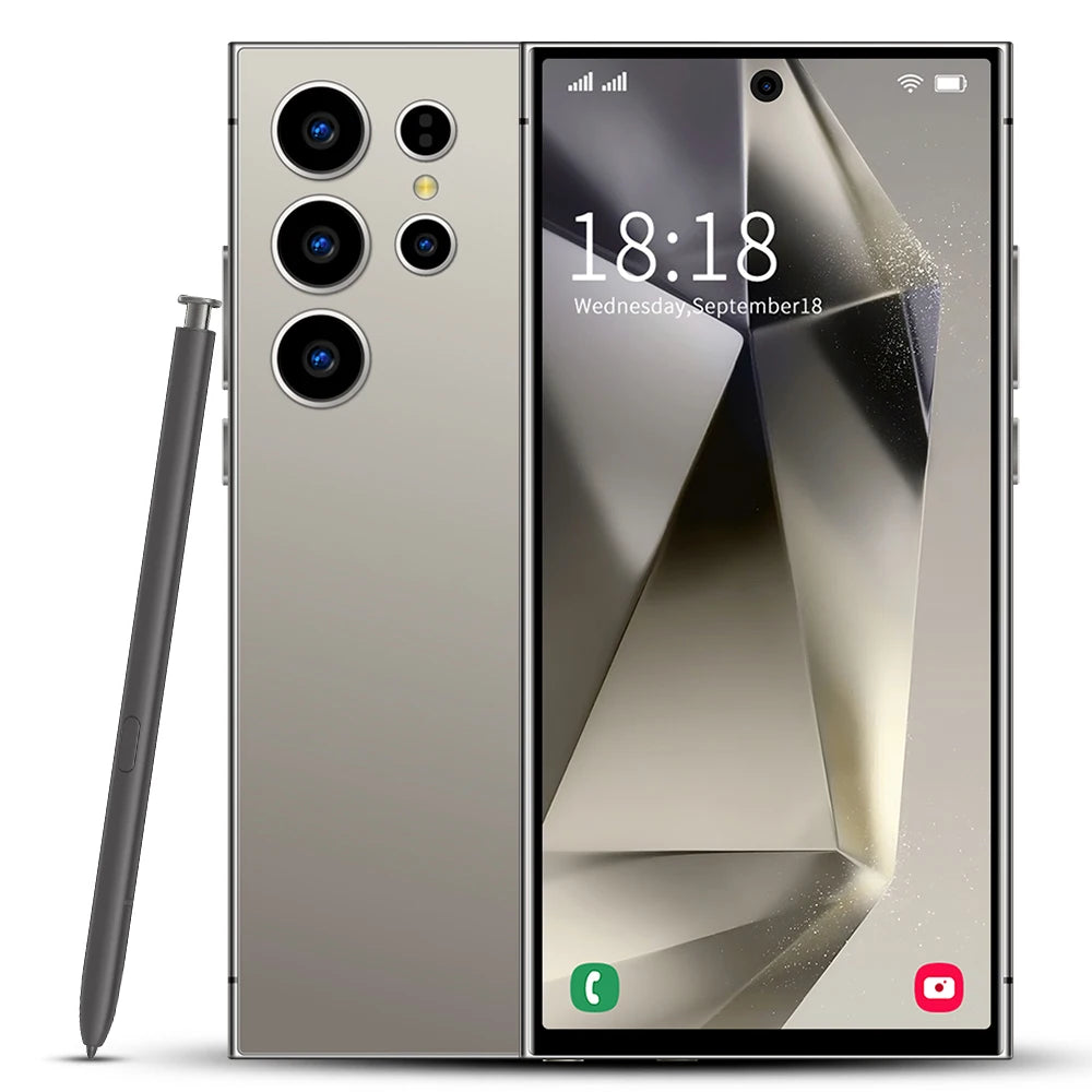 Tidesmit 5G Smartphone, 1TB Storage, 16GB RAM, 108MP Camera - Gold Gray 16g 1TB Tidesmit