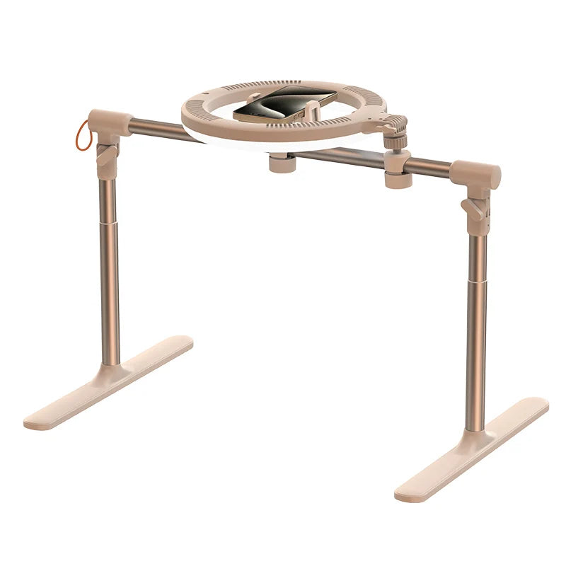 Jopree F5 Live Makeup Flexible Mmulti-Functional Selfie Led Ring Light With Phone Holder Overhead Bracket Set With Soft Light Tidesmit