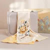 Exquisite Handmade Silk Scarf & Brooch Gift Set for Women