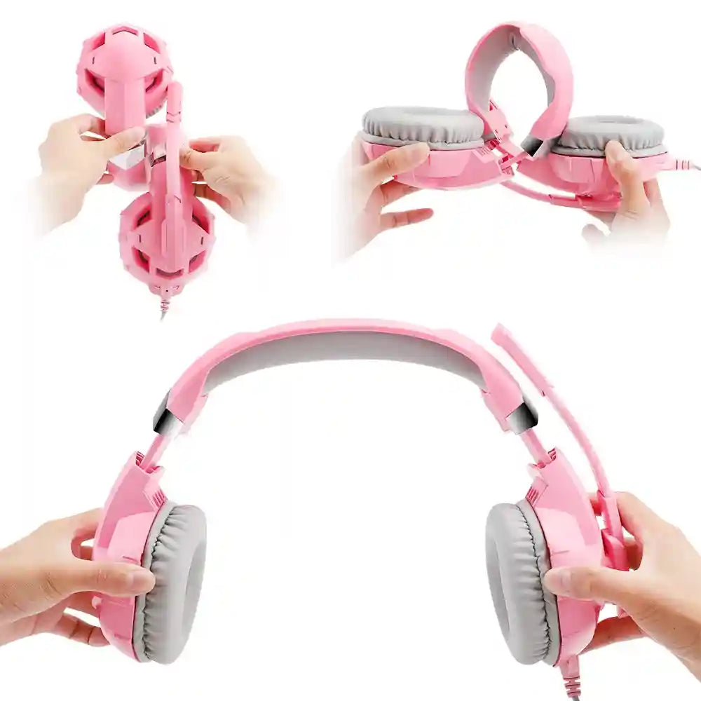 Wired Gaming Headphones with Mic - Over-Ear Noise-Cancelling Headset Tidesmit