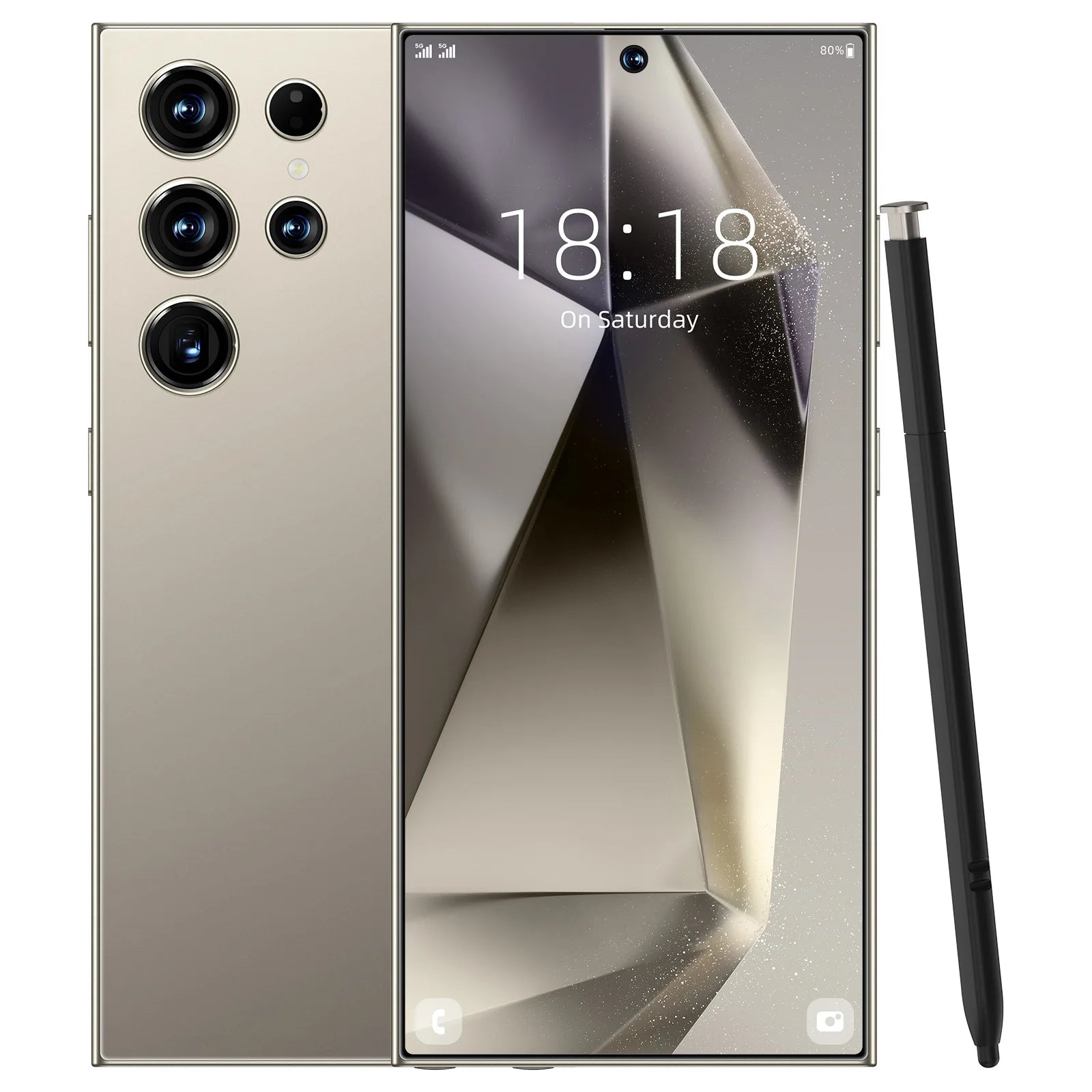 Value Deal S25 Smart Phone Original 7.3-inch Large Screen 16+1TB Storage Cross-border Gray 16g Tidesmit