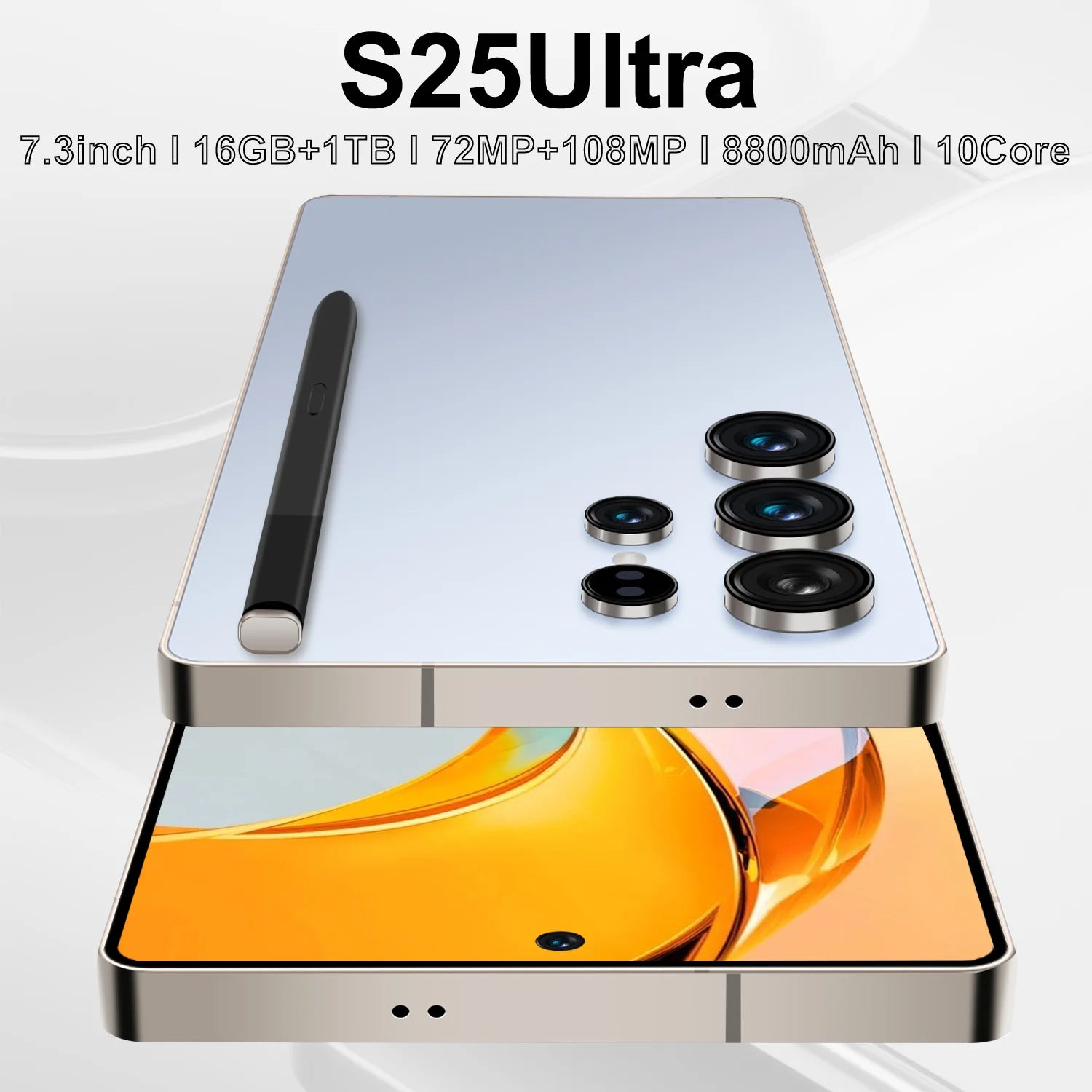 S25 Ultra 5G Smartphone, 16GB RAM, 1TB Storage, 8800mAh Battery Tidesmit