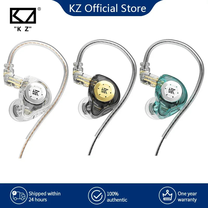 KZ EDX Pro In-Ear Monitors - HiFi Wired Earbuds by Tidesmit Tidesmit