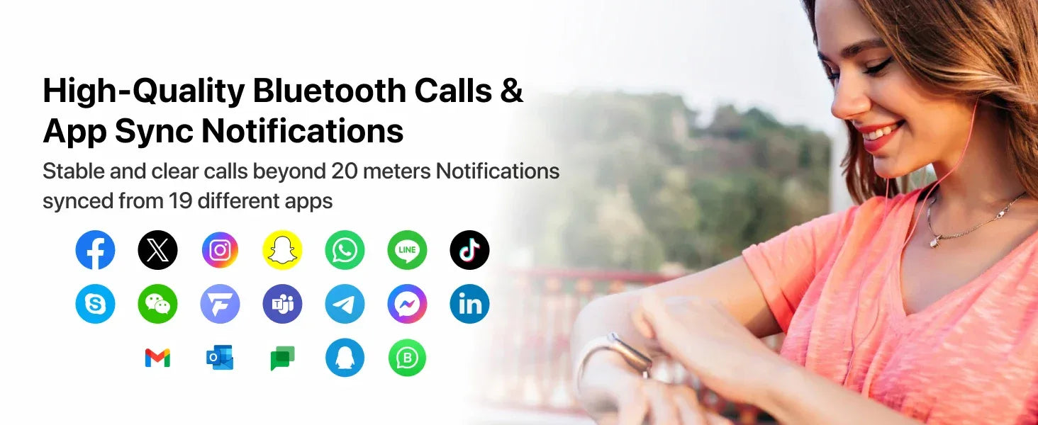 1.85\" Touch Screen Fitness Tracker Smart Watch Heart Rate Sleep Stress Monitor Waterproof IP67 Remote Control Calendar Function My Store