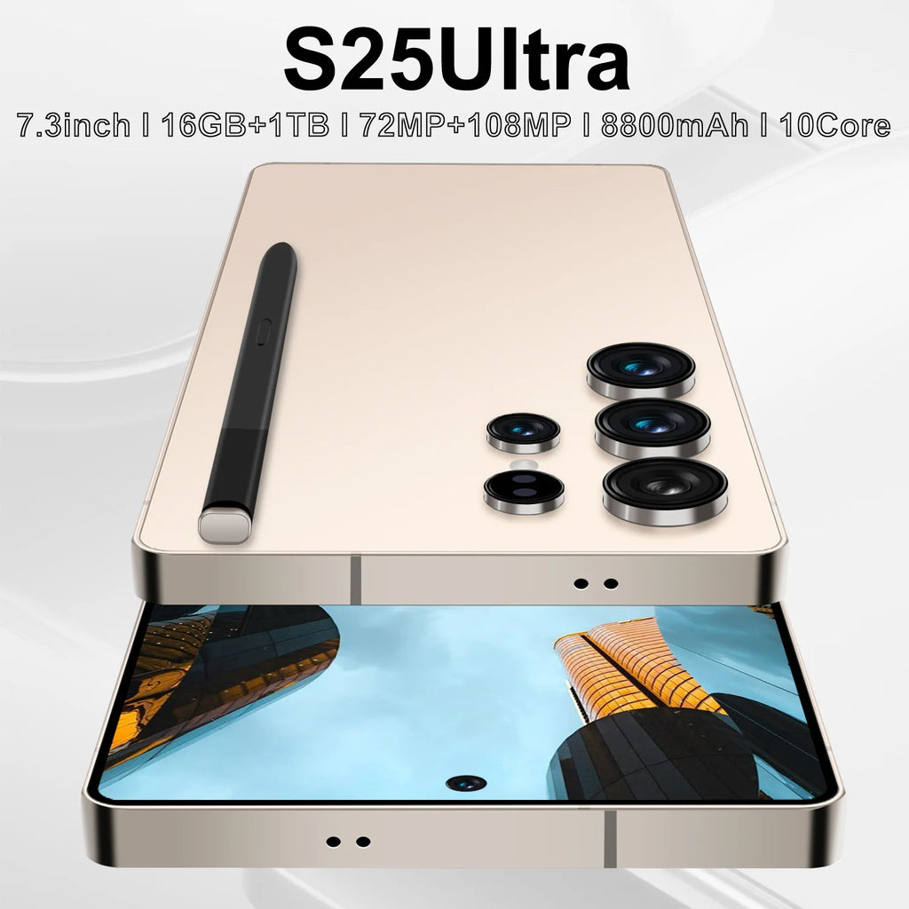 S25 Ultra 5G Smartphone, 16GB RAM, 1TB Storage, 8800mAh Battery Tidesmit