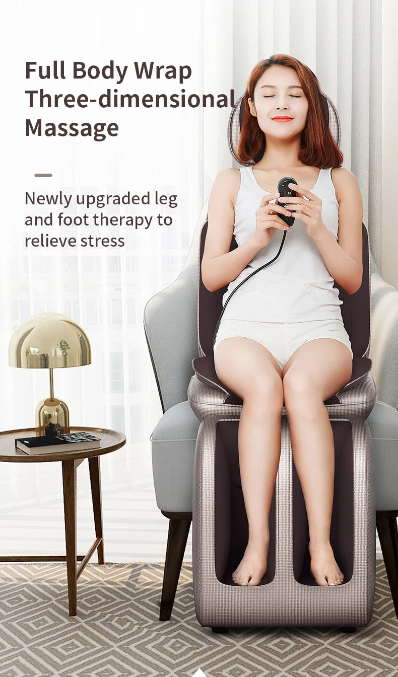 Full Body Electric Massager - Deep Tissue Heat Therapy Cushion Massage Chairs Tidesmit