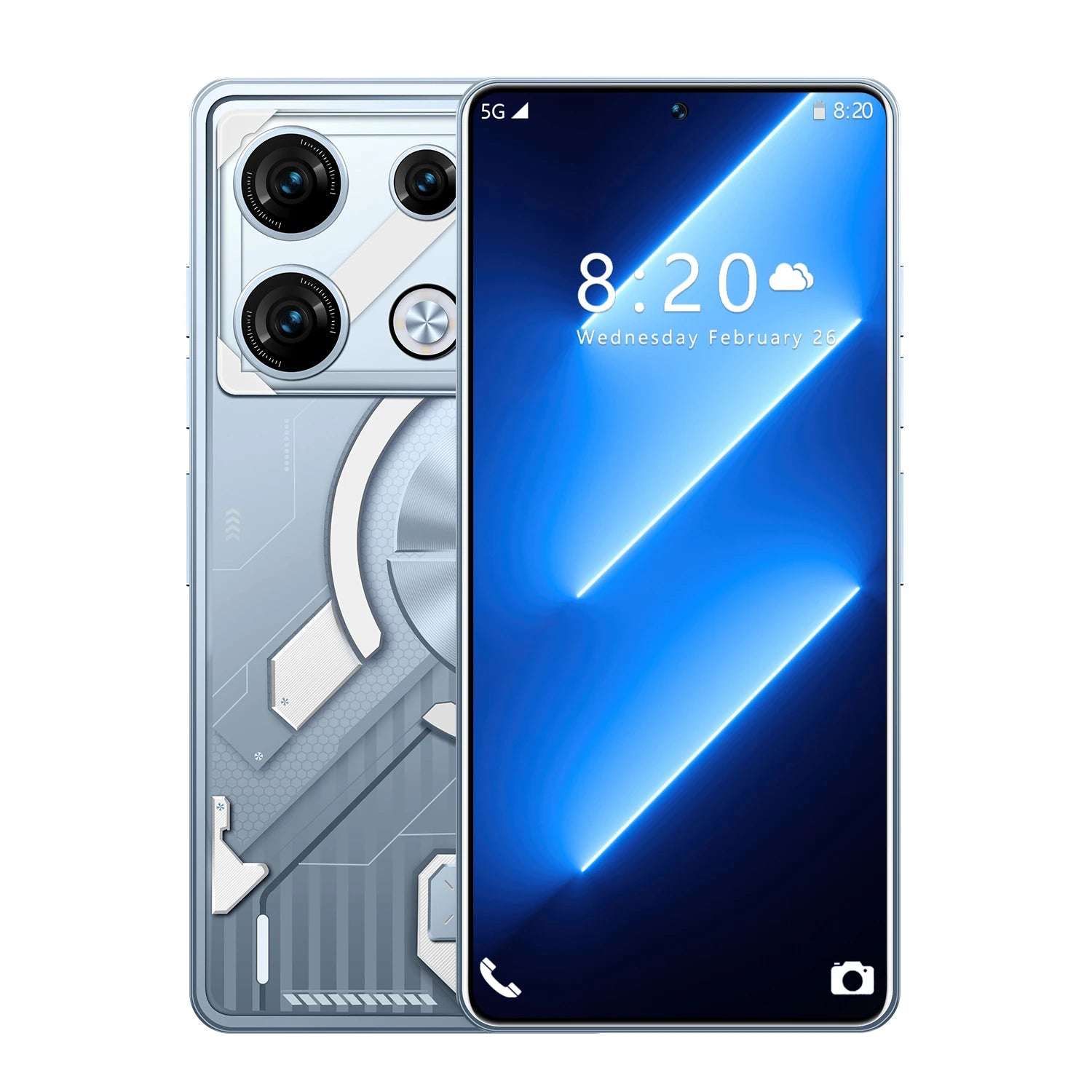 GT10 Pro 5G Smartphone: 1TB Storage, 16GB RAM, AMOLED Display White 16g Tidesmit
