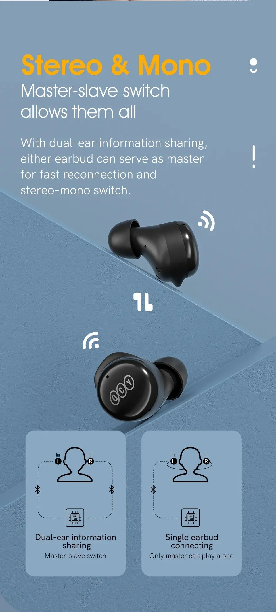 Tidesmit Wireless Earbuds Bluetooth 5.3 TWS Headphones 26H Playtime Tidesmit