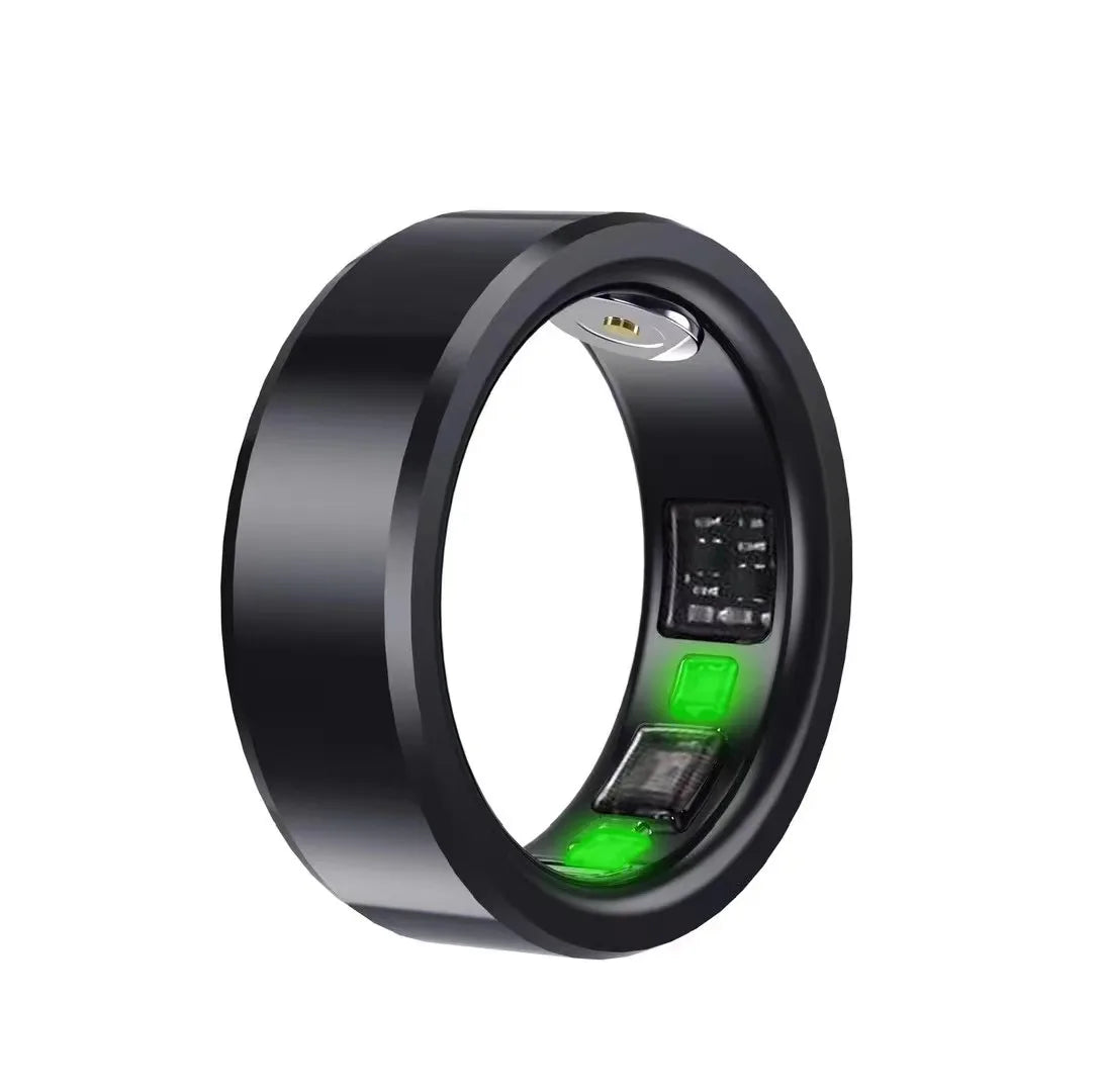 2024 Smart Ring Remote Control Sleep Monitoring Smart Rings for Sleep Tracker Thermometer Health Tracker with Cable Charge Black-20#