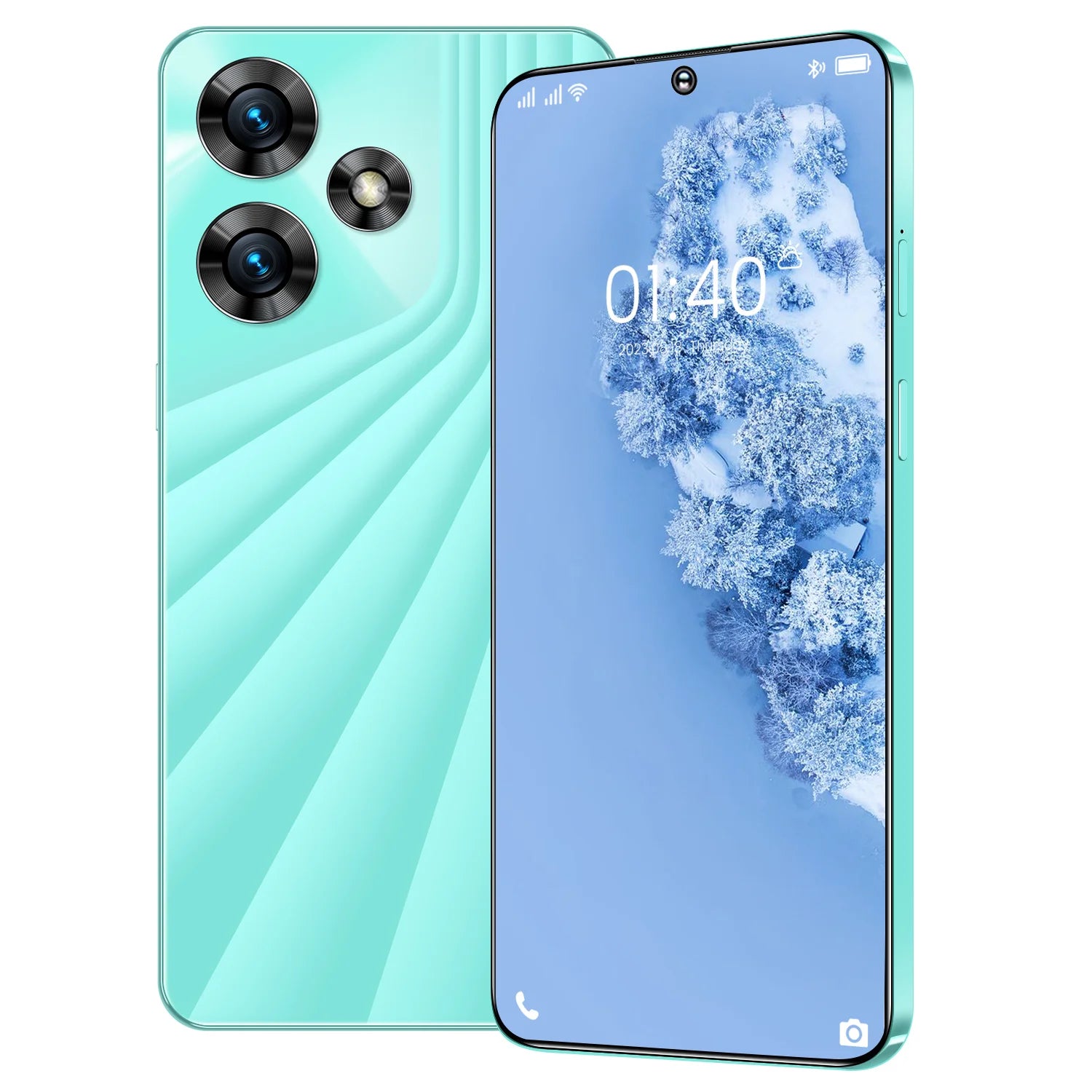 Unlocked 5G Smartphone 7.3 Inch OLED, 16GB RAM, 1TB Storage - Green Tidesmit