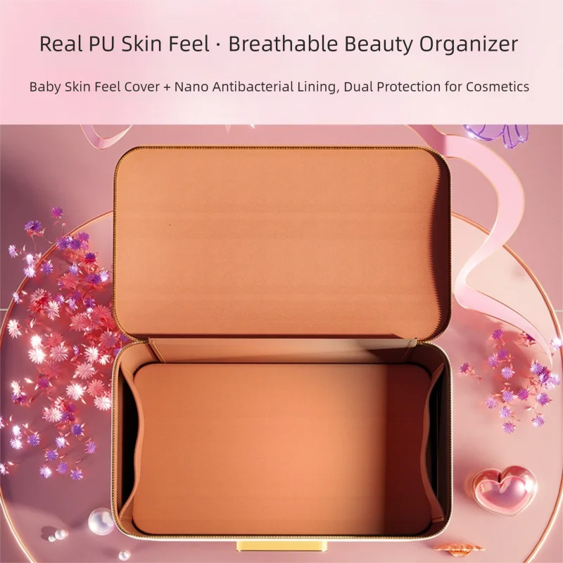 Luxury PU Leather Women's White High-end Cosmetic Bag DC Electric Portable Cooler & Warmer Hot/Cold Handbag 2025