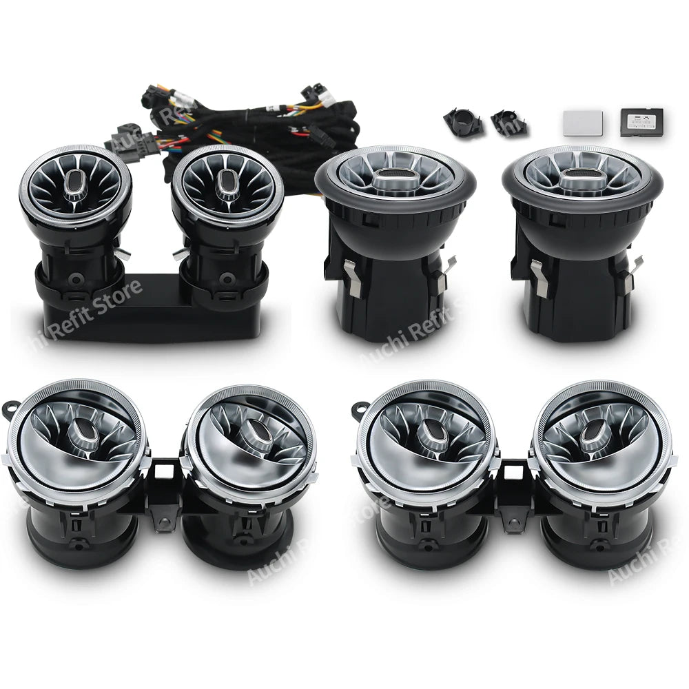 Mercedes-Benz W213 Ambient LED Air Vents with 3D Rotating Speaker W213 Front Rear Tidesmit