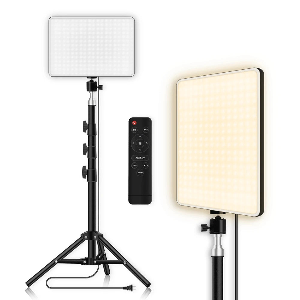 LED Video Light Panel for Content Creation - Adjustable Color Temp Tidesmit