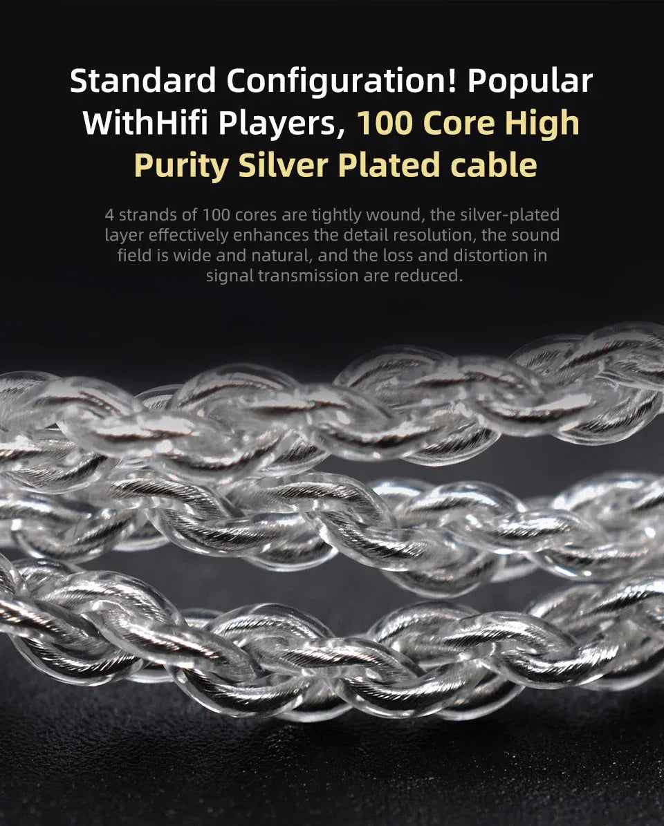 Wired In-Ear Monitors with Mic - Hybrid HiFi Bass Audio | Tidesmit Tidesmit
