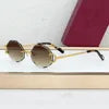 Dropshipping Luxury Sunglasses CT High End Rimless SunGlasses for Retailers Trendy Anti Glare Eyewear for Street Style With Logo