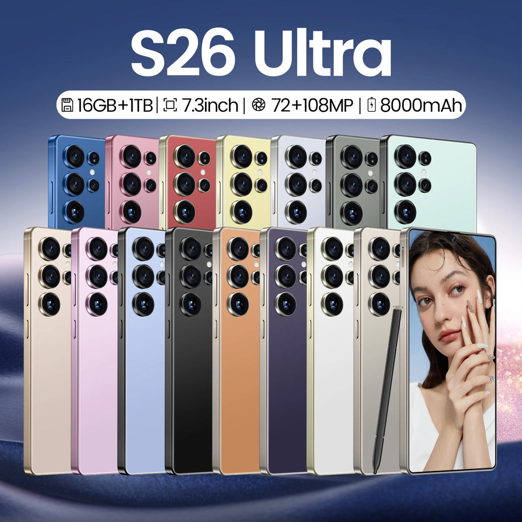 S26 Ultra 5G Smartphone: 16GB RAM, 1TB Storage & AMOLED Display Tidesmit