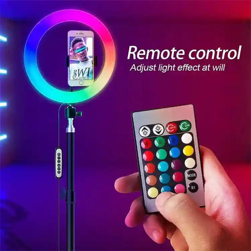 10 Inch LED Ring Light BR-10CRGB - Adjustable Content Creation Lighting Tidesmit