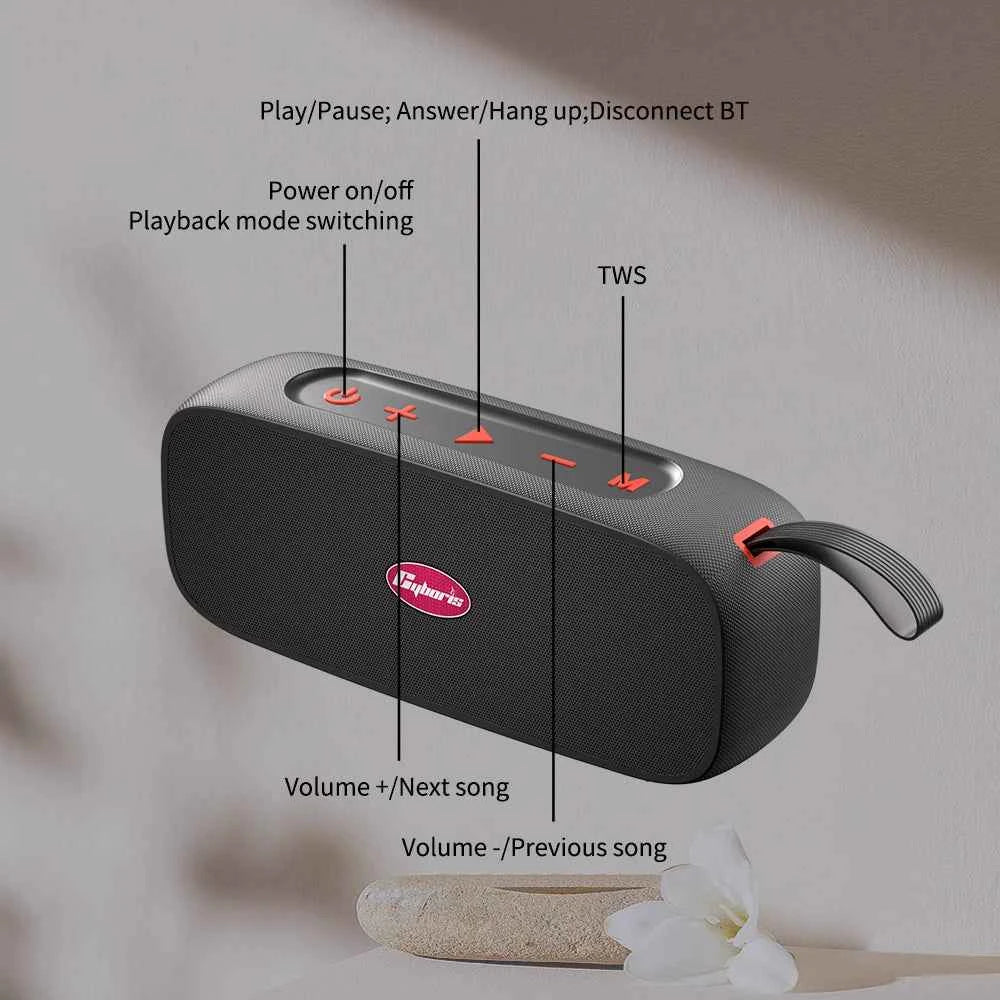 2025 New Trend S16 IPX7 Waterproof 20W*2 Stereo Wireless Speaker 360° Surround Sound Deep Bass Outdoor Portable V 5.4 Speakers My Store