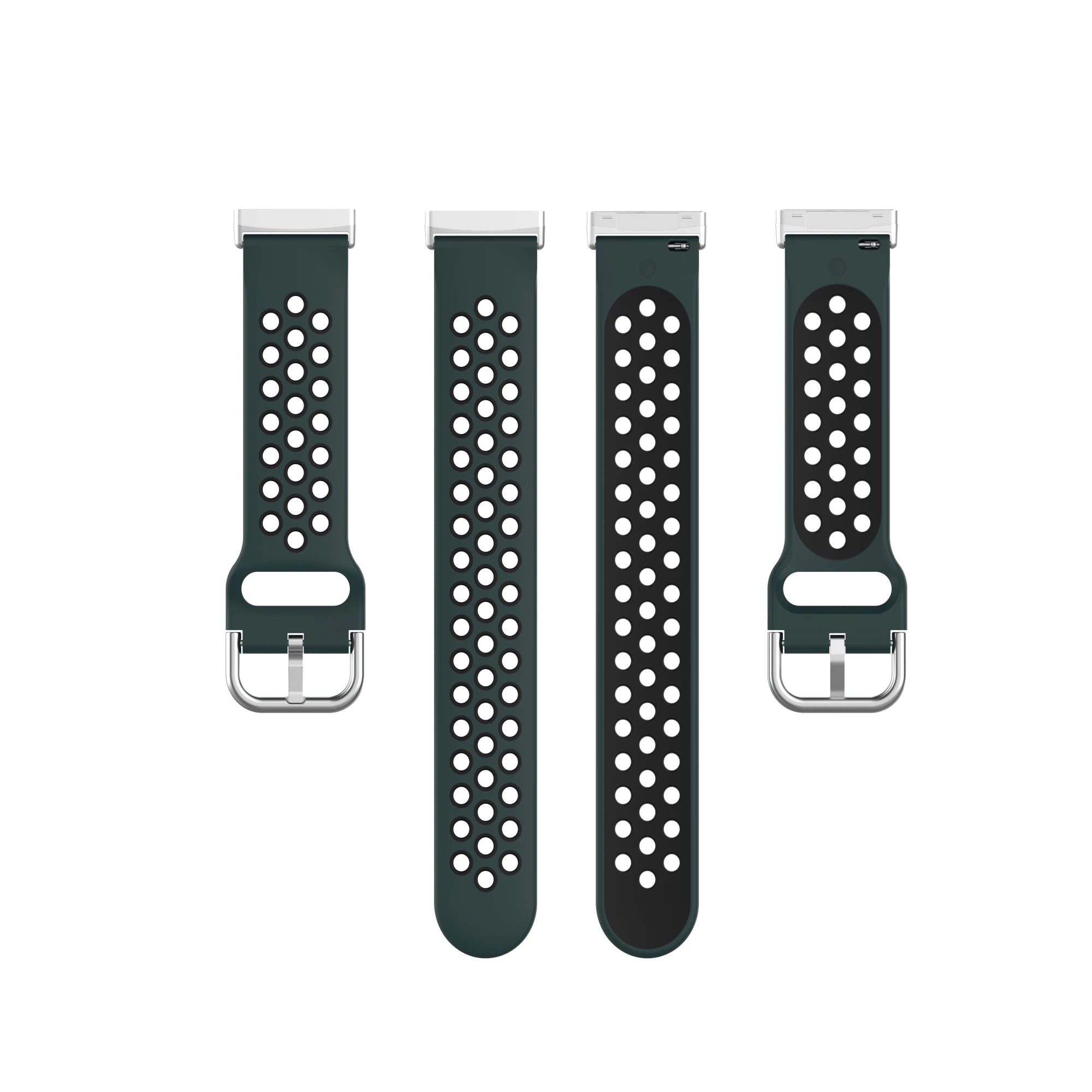 Colorful soft silicone sport wristband for Fitbit Versa 3 and Sense smartwatches by Tidesmit