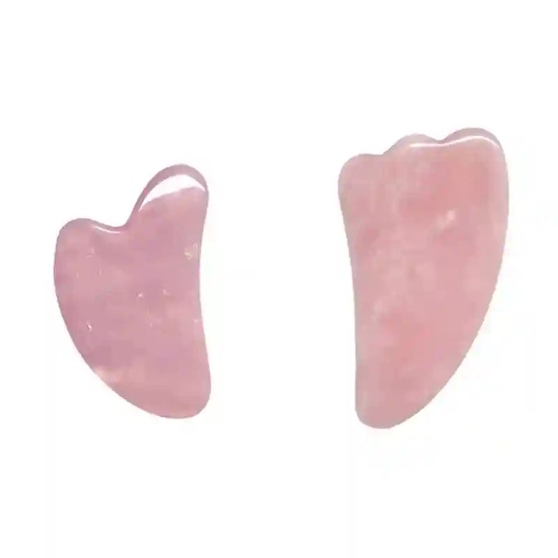 Rose Quartz Face Roller and Gua Sha Set - Premium Facial Massage Tool Massage Roller Type 1 Tidesmit