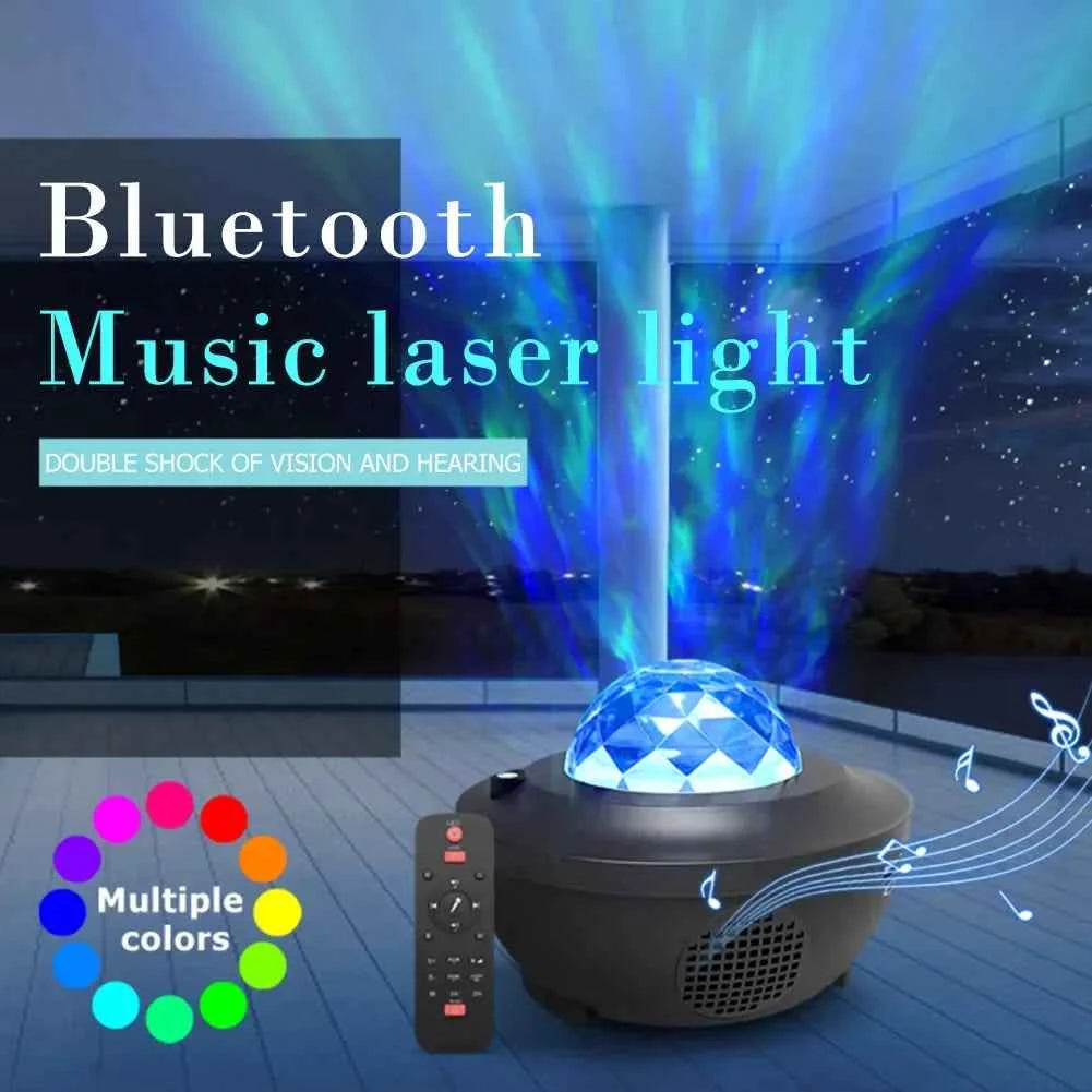 Smart Laser Starry Sky Night Light Projector BT Music Speaker Holiday Light Galaxy Star Projector With Remote Control My Store