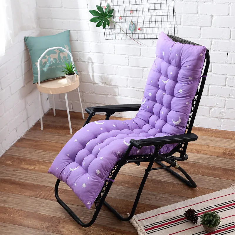 Solid Color Cushion Recliner Chair Cushion Thick Seat Cushion Rattan Chair Sofa Long Cushion Garden Chair Cushion Tatami Mat
