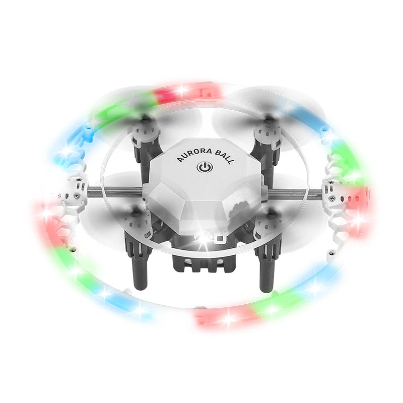 HOSHI FX-41 Aurora Ball Mini Drone Cool RGB Light Protective Design Remote Control for Kids Christmas Gifts Tidesmit