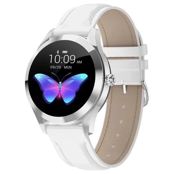 2025 Dropshipping Hot IP68 Waterproof Heart Rate Monitoring Stainless Steel Kw10 Smartwatch Women Smart Watch Fitness Bracelet - Tidesmit