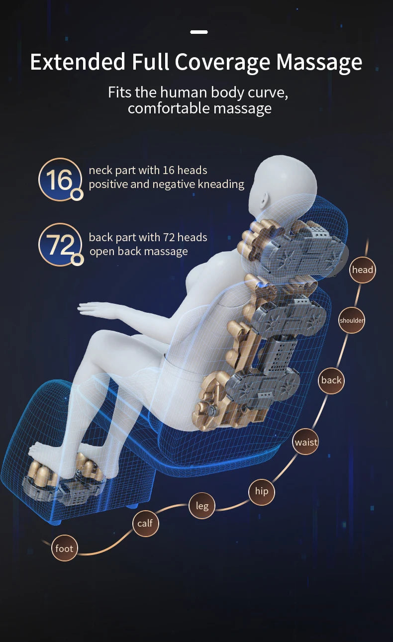 Full Body Electric Massager - Deep Tissue Heat Therapy Cushion Massage Chairs Tidesmit