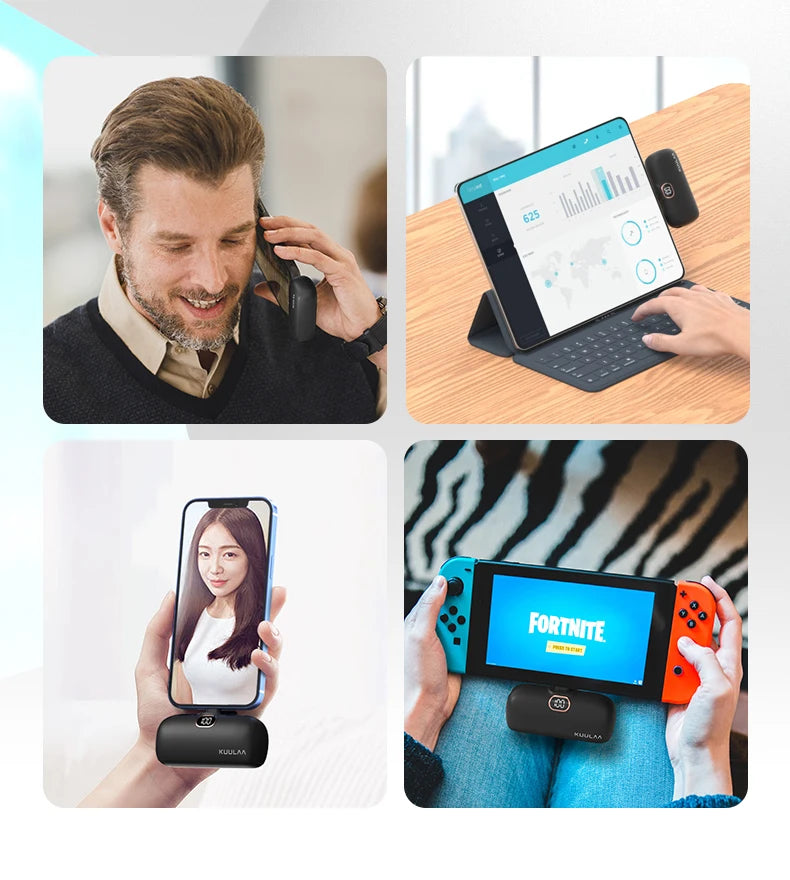 Power bank charger-[Stock] 5000mAh Power Bank Mobile Charger Portable Mini Powerbank Magnetic Power Bank Consumer Electronics Tidesmit