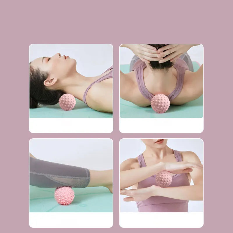 Diameter 45mm Exercise Balls Multi-functional Yoga Ball Soft TPR Relieves Soreness Spiky Yoga Massage Ball Tidesmit