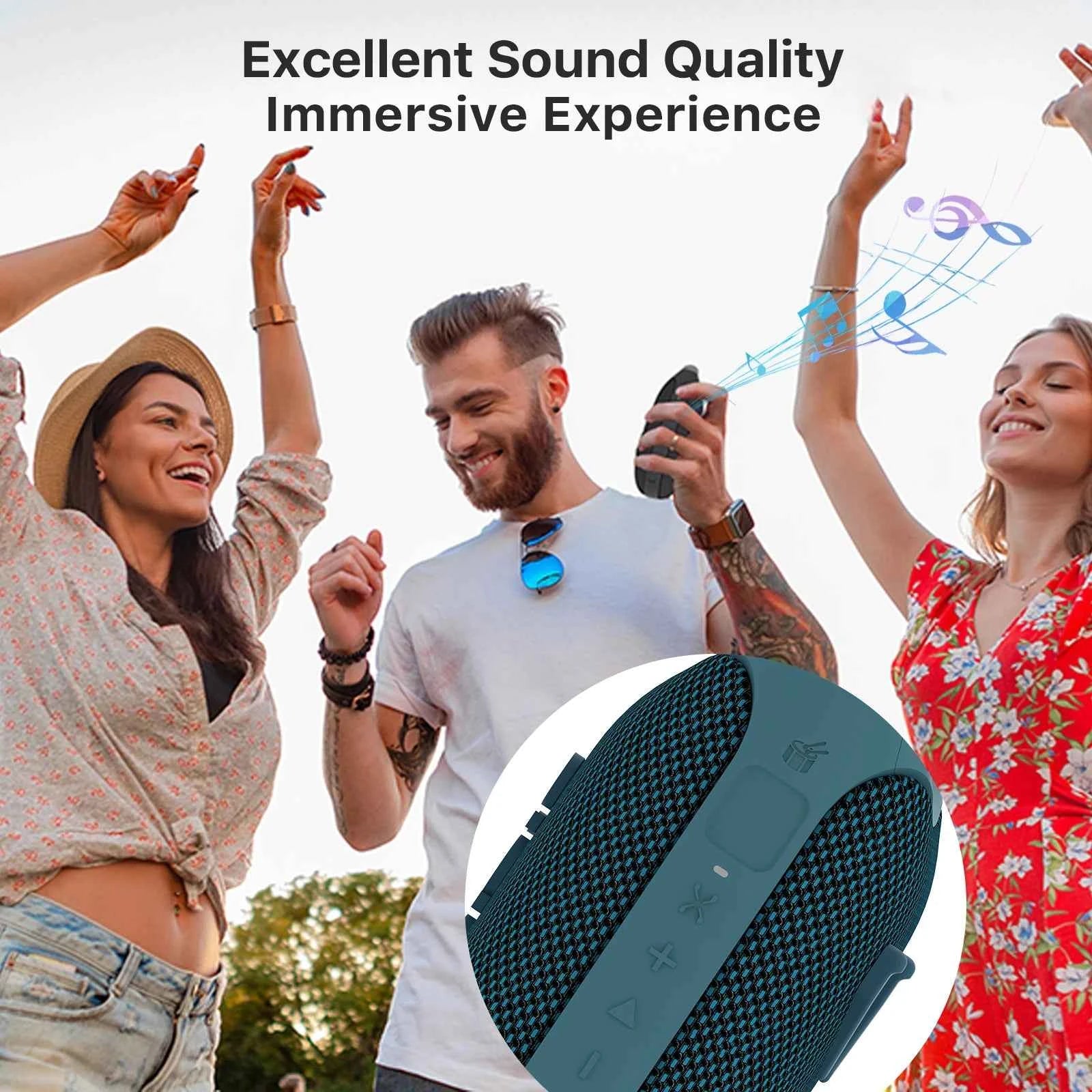Portable 5W Minifor Bluetooth Speaker HD Sound with 10H Playtime IPX5 Waterproof for Home/Travel/Outdoor UseFCC Approved Speaker My Store
