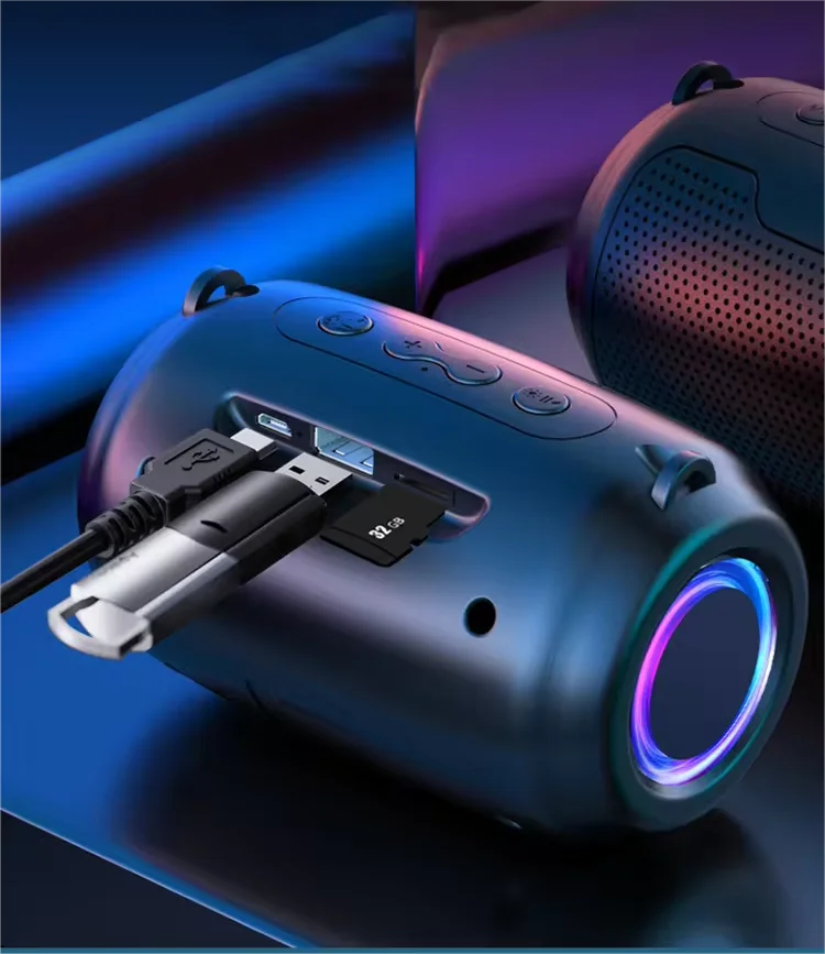 Hot Sale Waterproof Outdoor Speaker RGB Lighting Effect Bluetooth Speakers for Party My Store