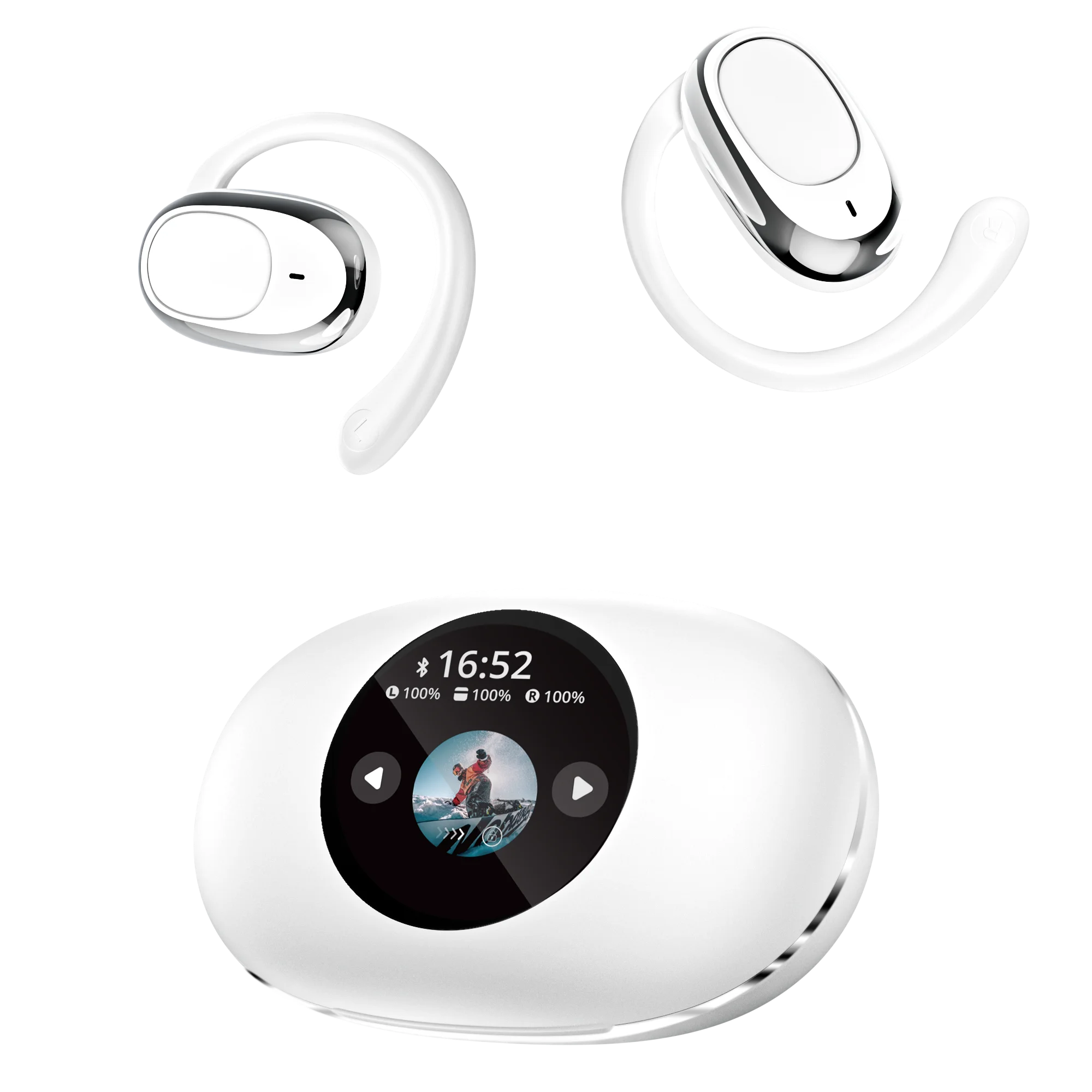 Y39 Wholesale Manufacturer Hanging Ear Wearing Earbuds Wireless Earbud Waterproof Sport AI Translation Headphones Tidesmit