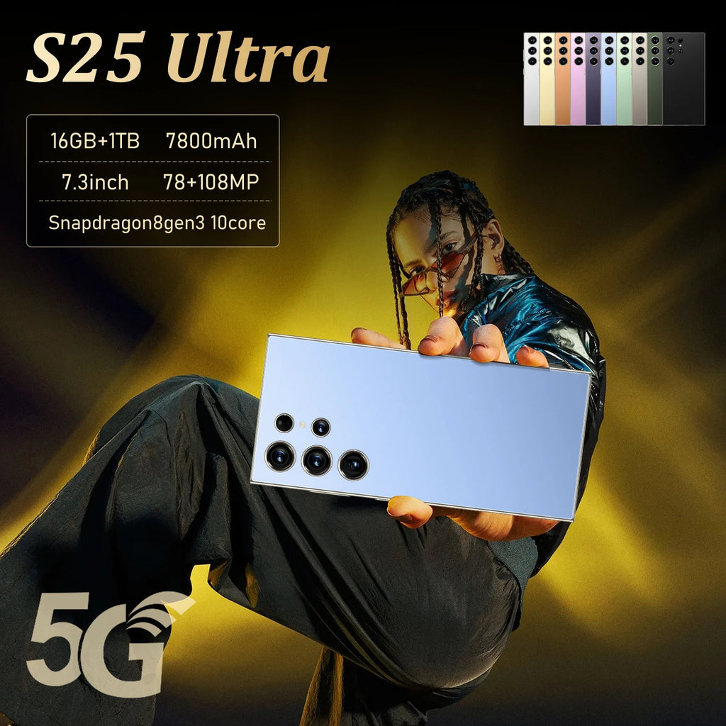 Close-up of S25 Ultra 5G smartphone showing precision edge buttons, charging port, and sleek metallic finish.