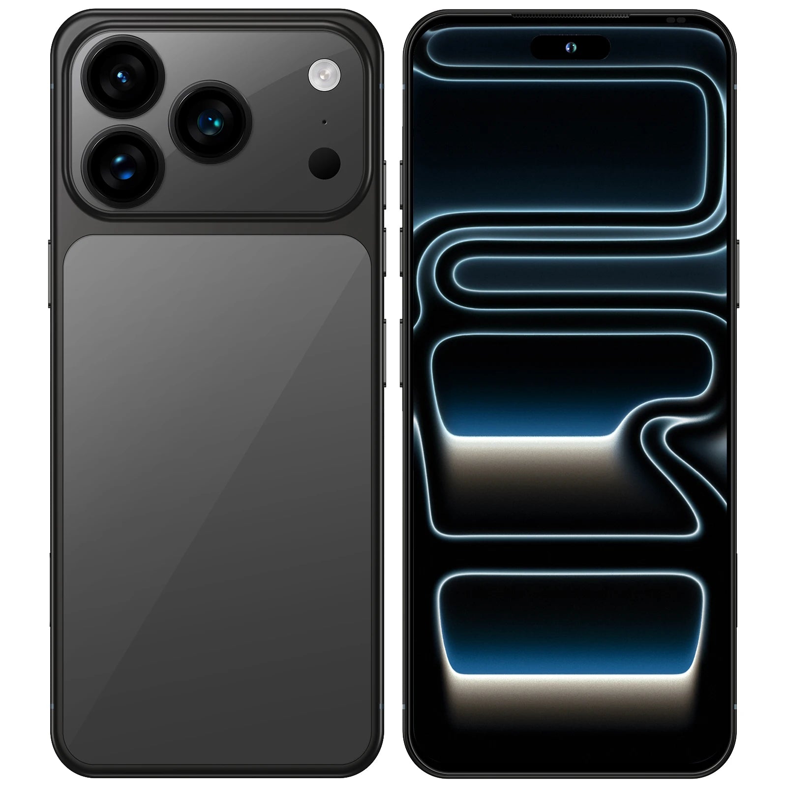 Tidesmit 5G Smartphone, 7.3 Inch AMOLED, 16GB RAM, 1TB Storage, Dual SIM Black 16g 1TB Tidesmit