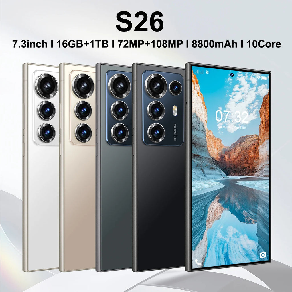 S26 Ultra smartphone with 7.3 inch display and long battery life factory unlocked 2026 model gallery view 6